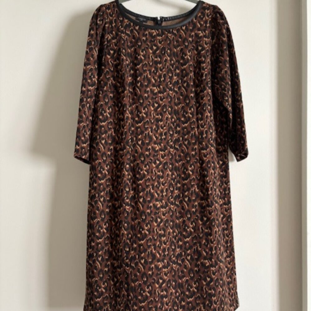 Talbots Plus - Animal Print 3/4 sleeve dress size 14W